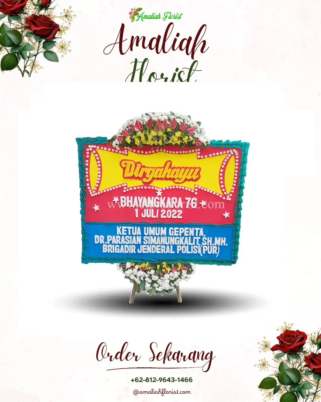 Papan Bunga HUT Ulang Tahun Tegaljadi